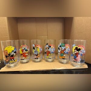 Rare Disney Mickey 60th Anniversary glasses by sonoco